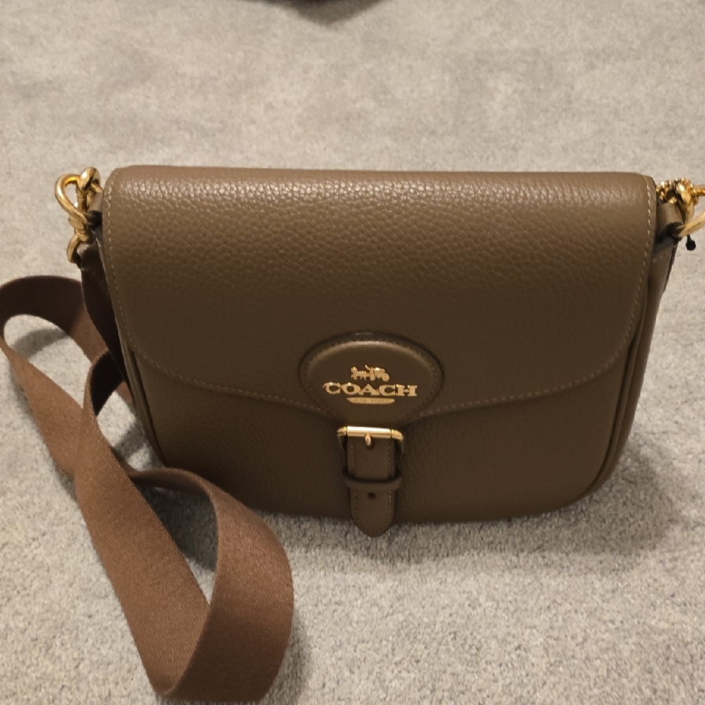 Coach Brown Leather Crossbody Bag